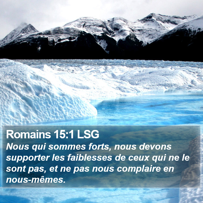 Romains 15:1 LSG Bible Study