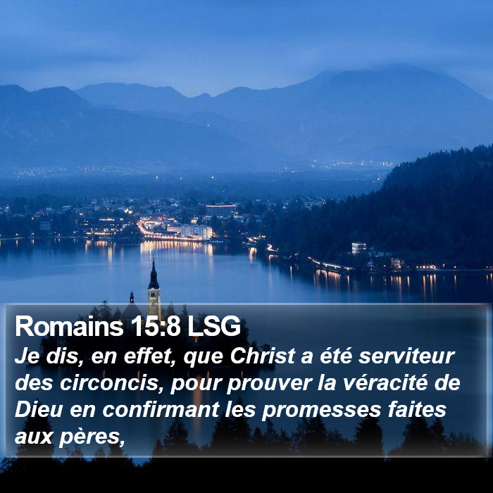 Romains 15:8 LSG Bible Study