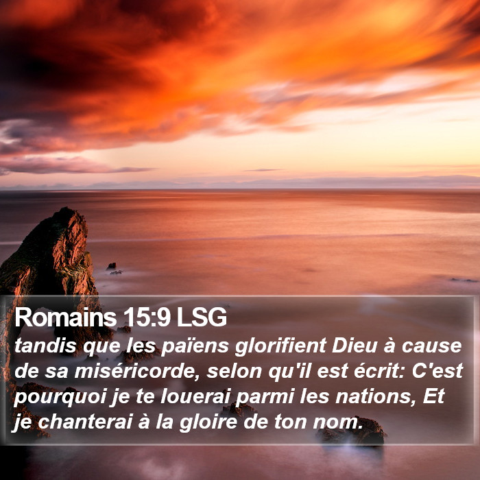 Romains 15:9 LSG Bible Study