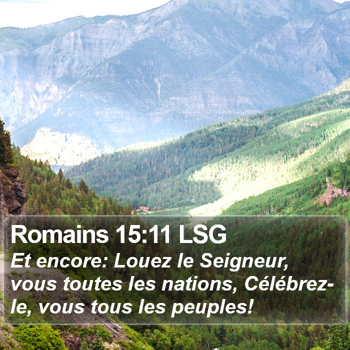 Romains 15:11 LSG Bible Study