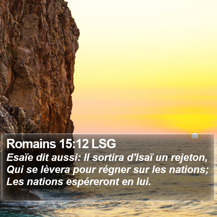 Romains 15:12 LSG Bible Study