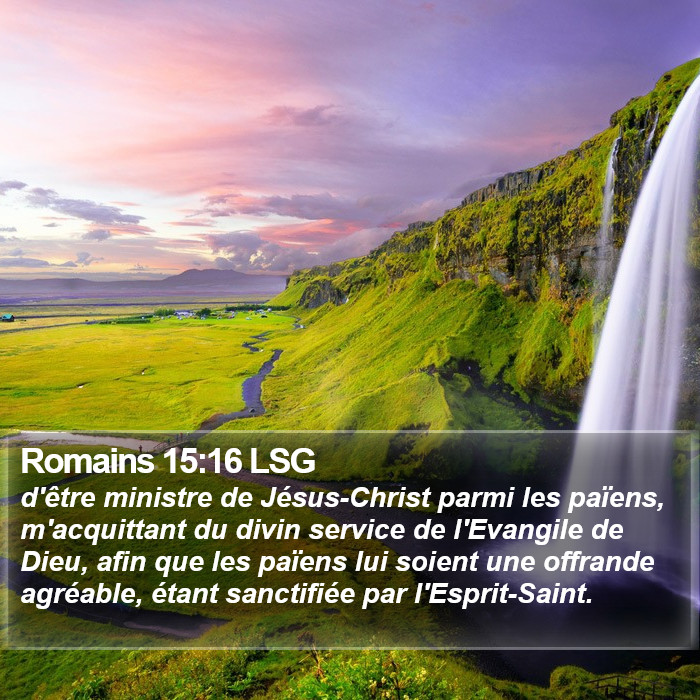 Romains 15:16 LSG Bible Study