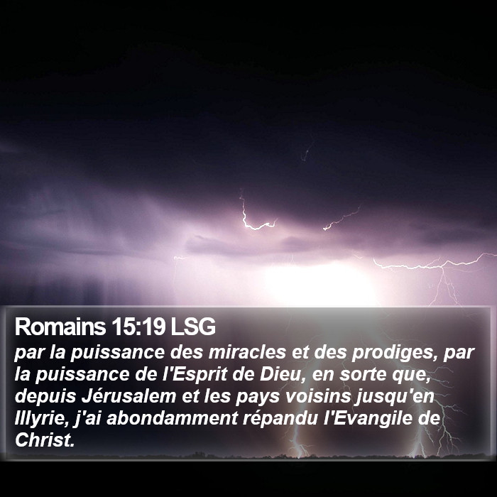 Romains 15:19 LSG Bible Study