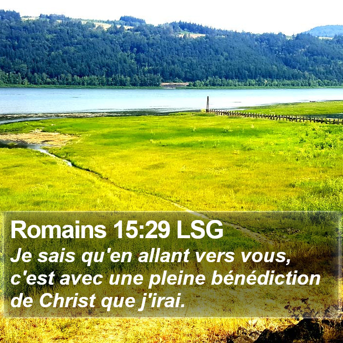 Romains 15:29 LSG Bible Study