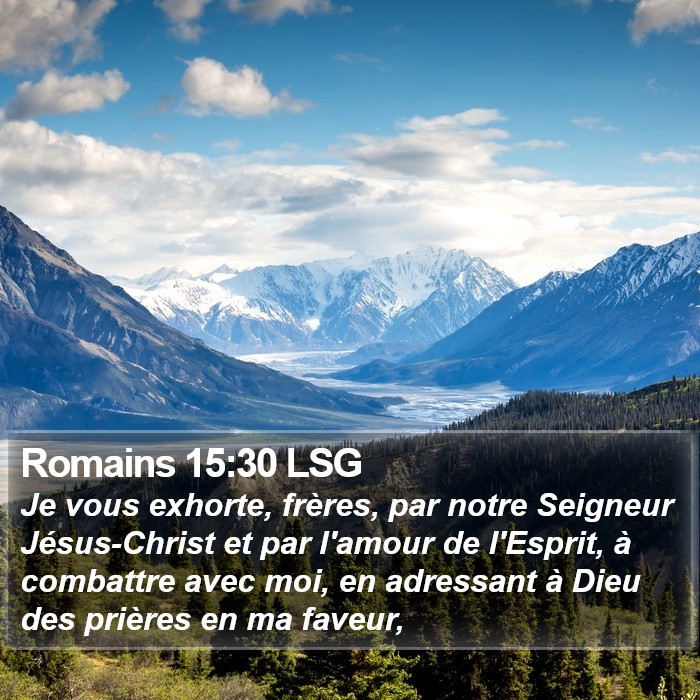 Romains 15:30 LSG Bible Study
