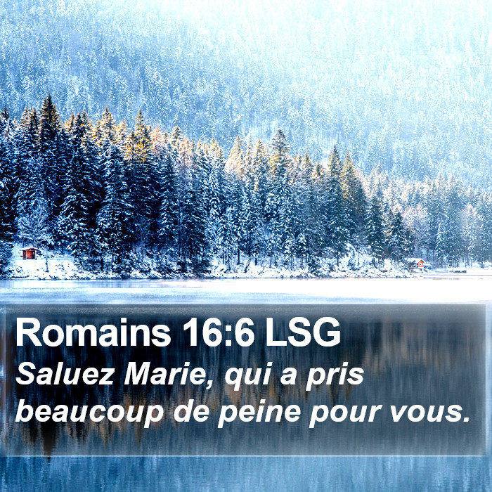 Romains 16:6 LSG Bible Study