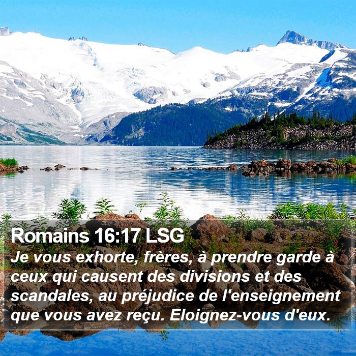 Romains 16:17 LSG Bible Study