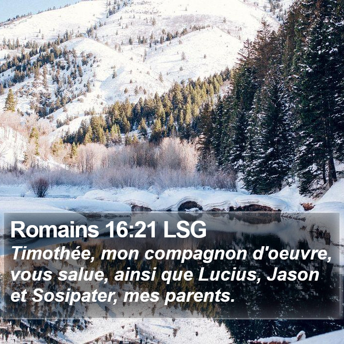 Romains 16:21 LSG Bible Study