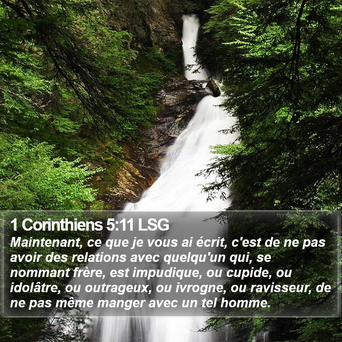 1 Corinthiens 5:11 LSG Bible Study
