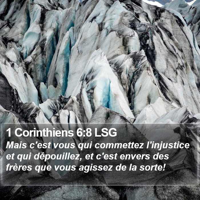 1 Corinthiens 6:8 LSG Bible Study