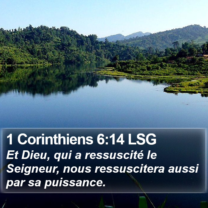 1 Corinthiens 6:14 LSG Bible Study