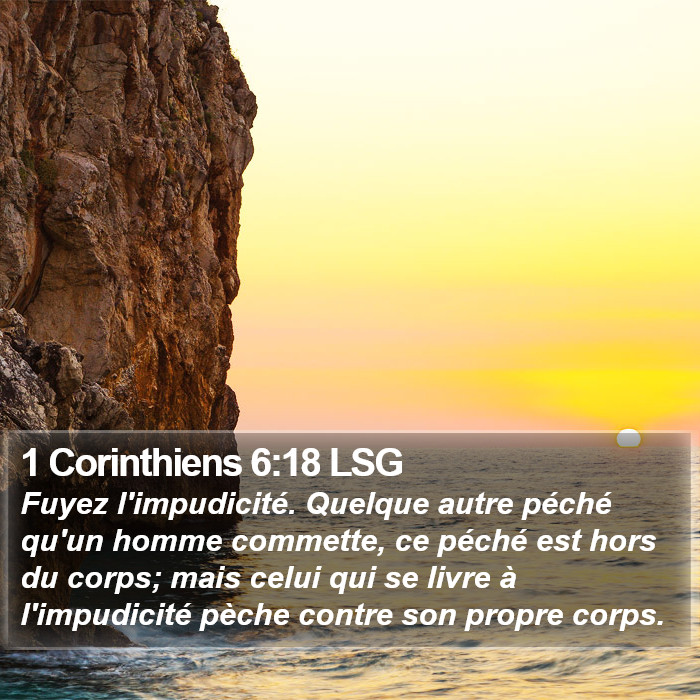 1 Corinthiens 6:18 LSG Bible Study