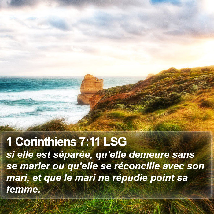 1 Corinthiens 7:11 LSG Bible Study