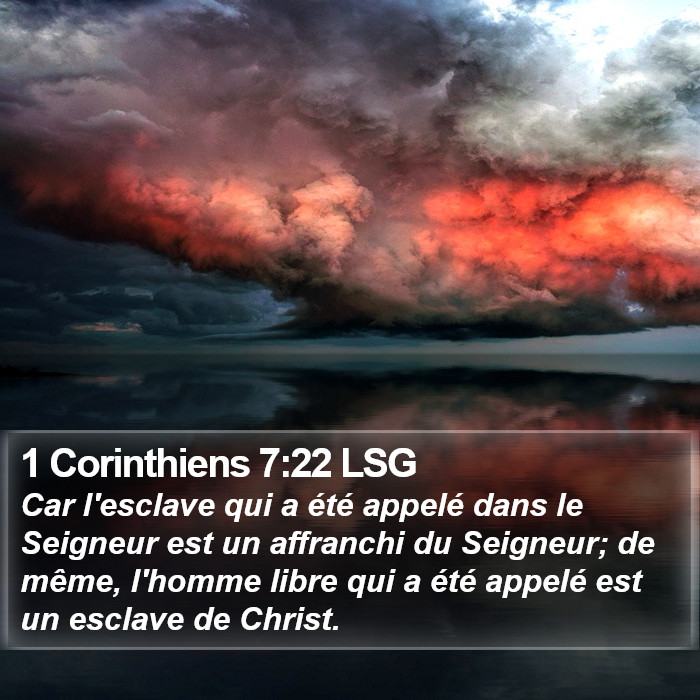 1 Corinthiens 7:22 LSG Bible Study