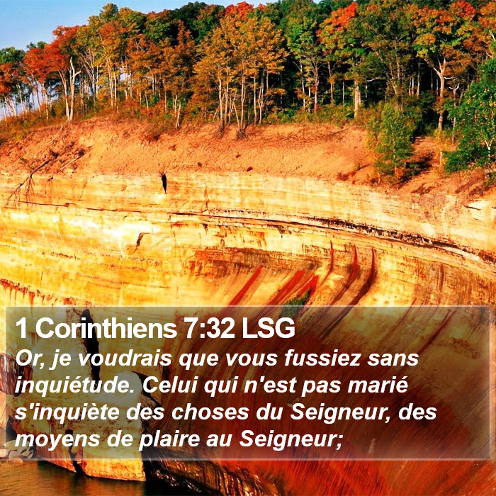 1 Corinthiens 7:32 LSG Bible Study