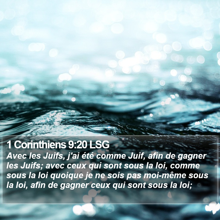 1 Corinthiens 9:20 LSG Bible Study