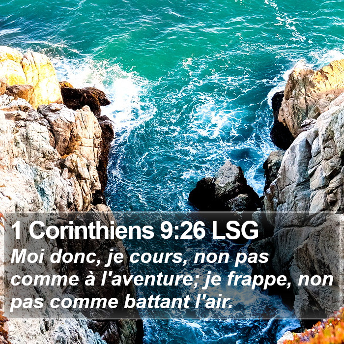 1 Corinthiens 9:26 LSG Bible Study