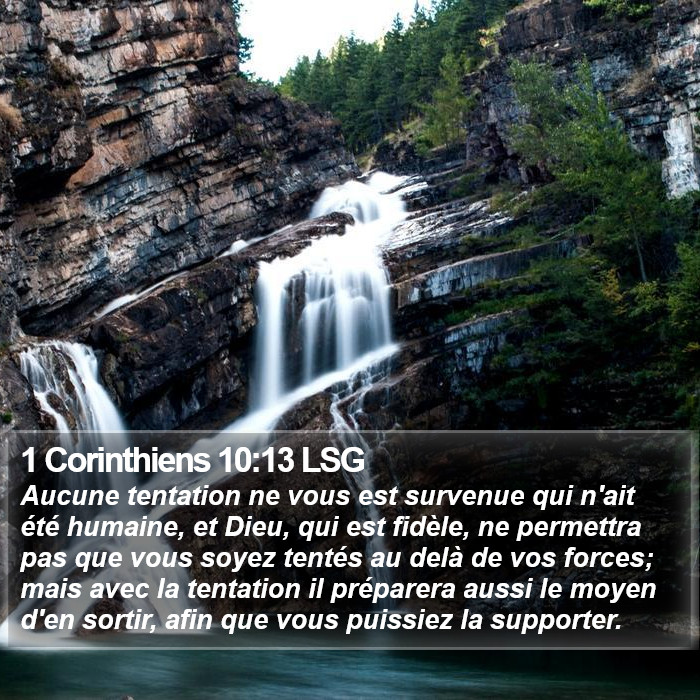 1 Corinthiens 10:13 LSG Bible Study