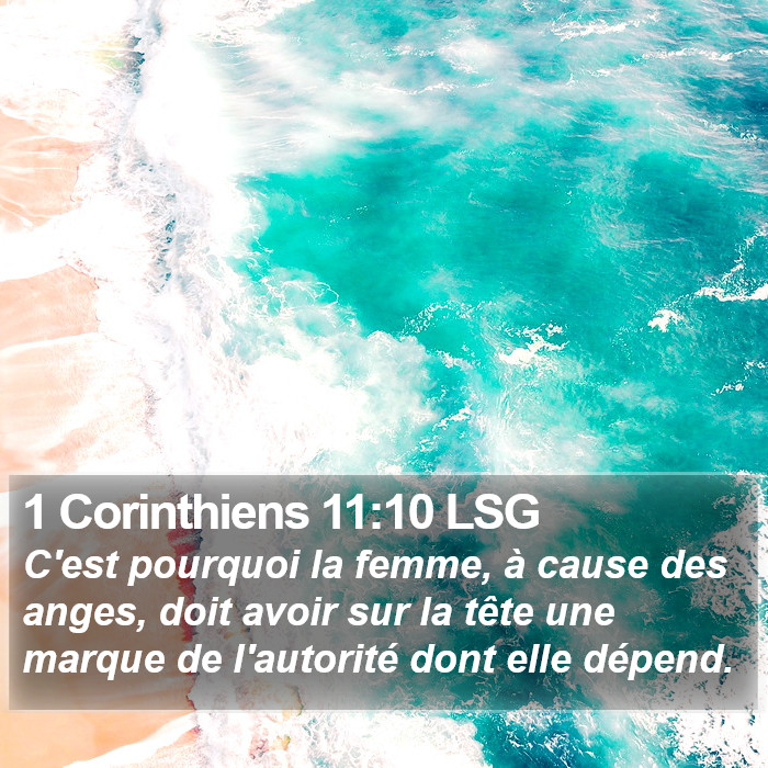 1 Corinthiens 11:10 LSG Bible Study