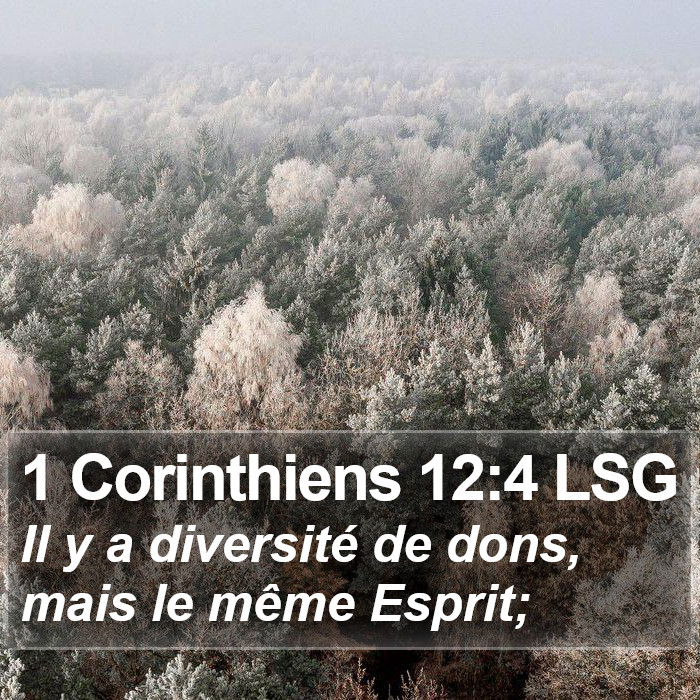 1 Corinthiens 12:4 LSG Bible Study
