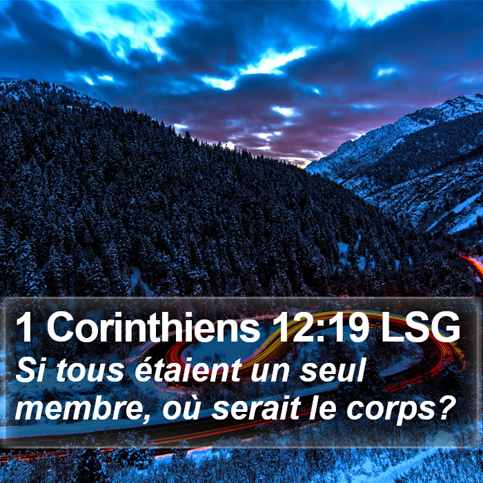 1 Corinthiens 12:19 LSG Bible Study