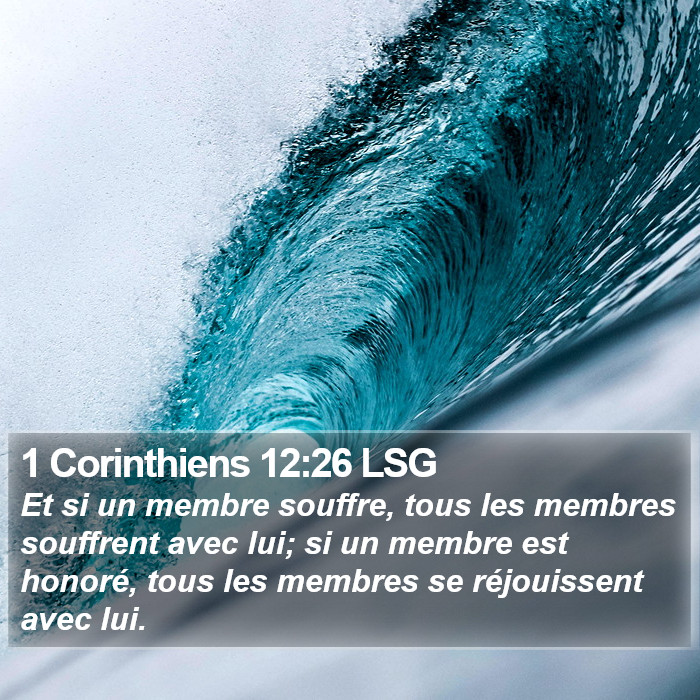 1 Corinthiens 12:26 LSG Bible Study