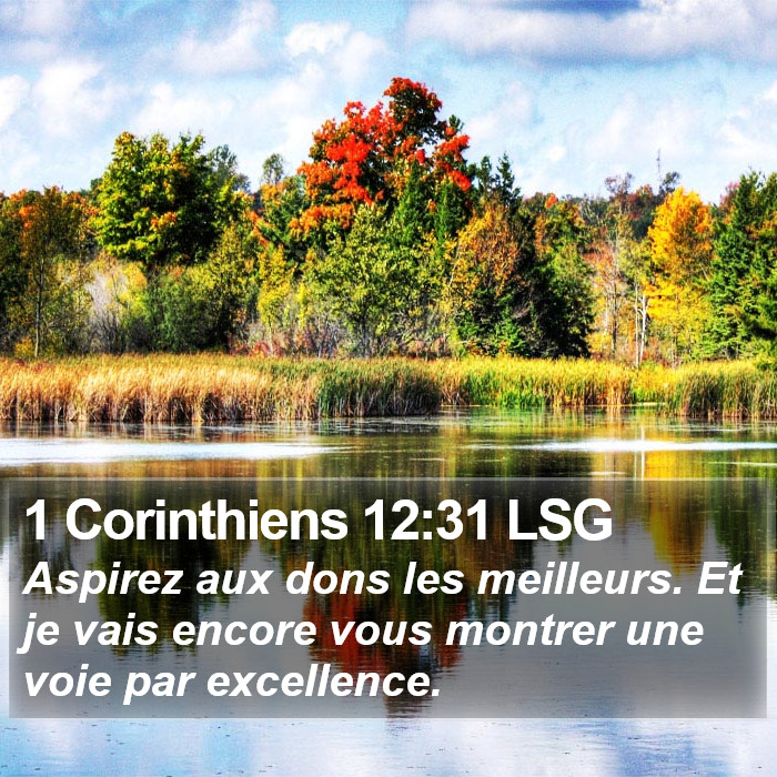 1 Corinthiens 12:31 LSG Bible Study