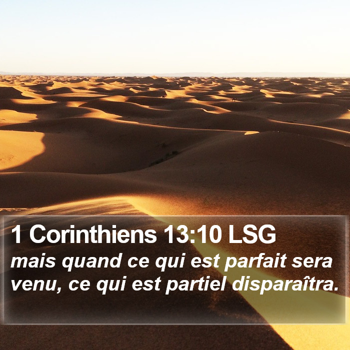 1 Corinthiens 13:10 LSG Bible Study