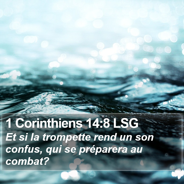 1 Corinthiens 14:8 LSG Bible Study