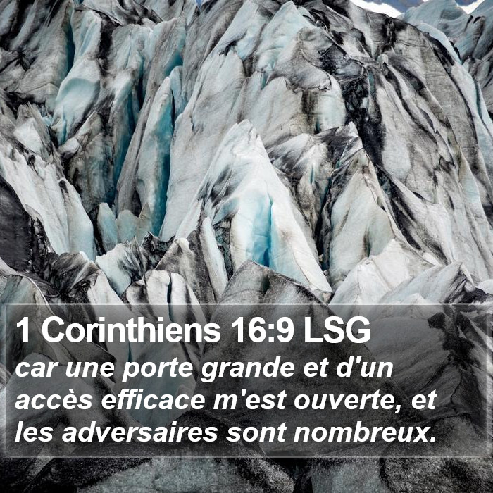 1 Corinthiens 16:9 LSG Bible Study