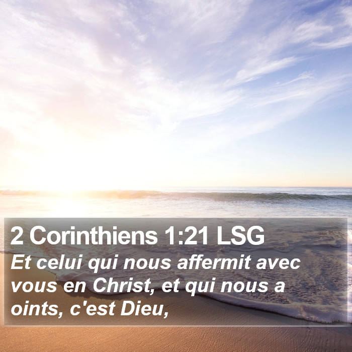 2 Corinthiens 1:21 LSG Bible Study