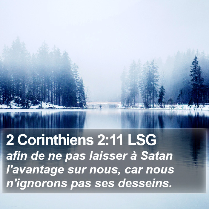 2 Corinthiens 2:11 LSG Bible Study