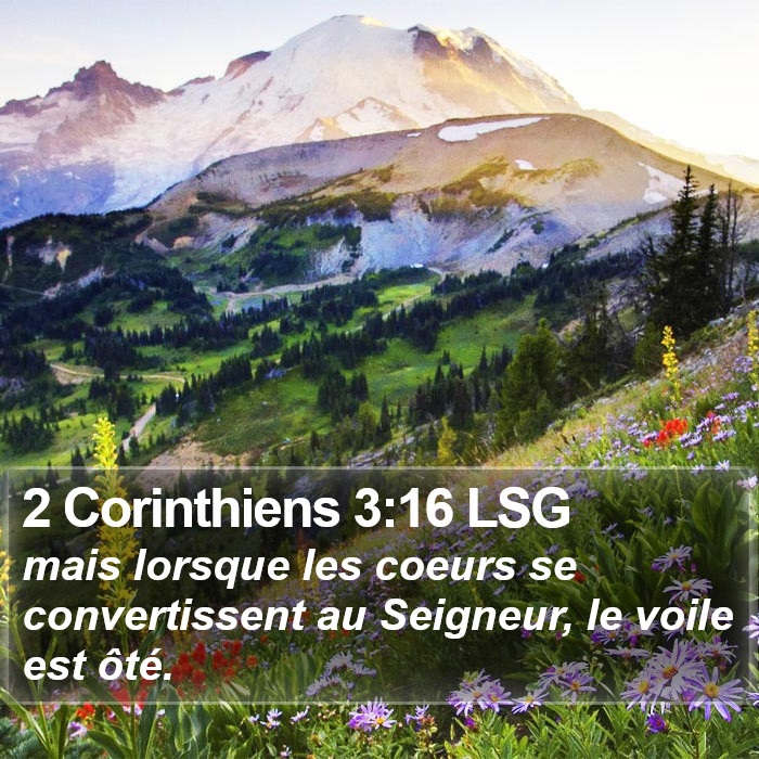 2 Corinthiens 3:16 LSG Bible Study