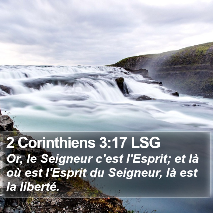 2 Corinthiens 3:17 LSG Bible Study