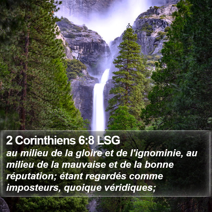 2 Corinthiens 6:8 LSG Bible Study