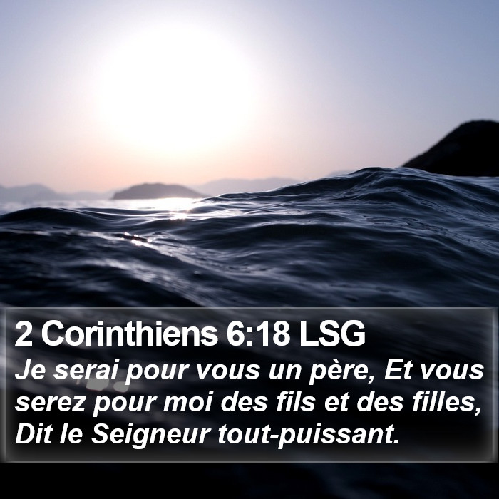 2 Corinthiens 6:18 LSG Bible Study