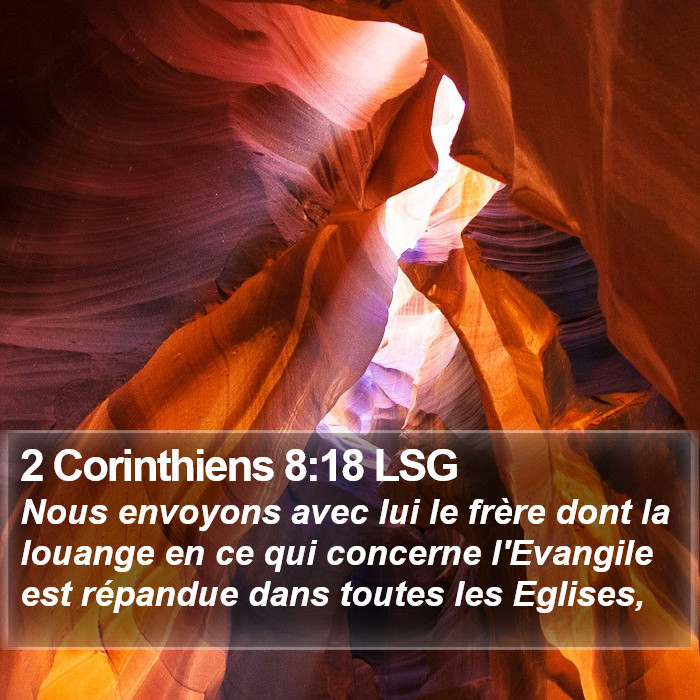 2 Corinthiens 8:18 LSG Bible Study