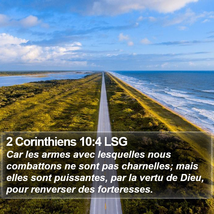 2 Corinthiens 10:4 LSG Bible Study