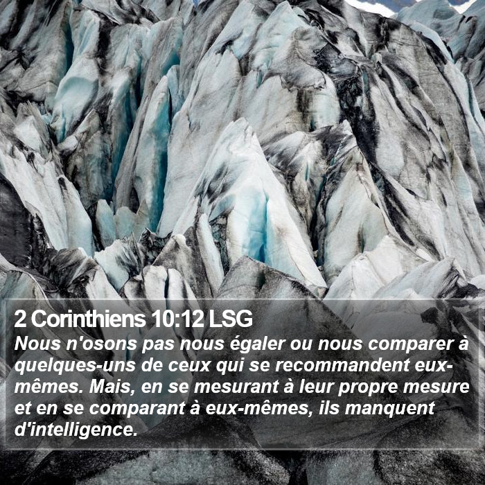 2 Corinthiens 10:12 LSG Bible Study