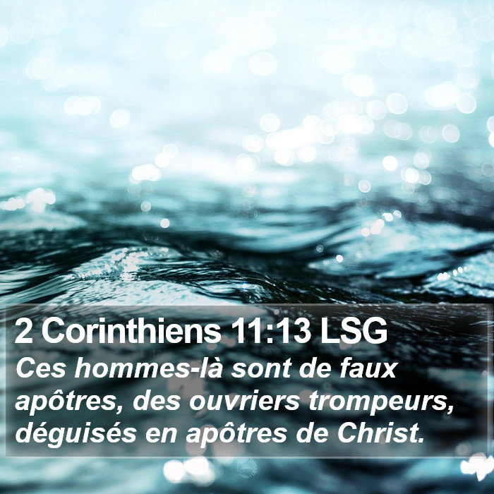 2 Corinthiens 11:13 LSG Bible Study