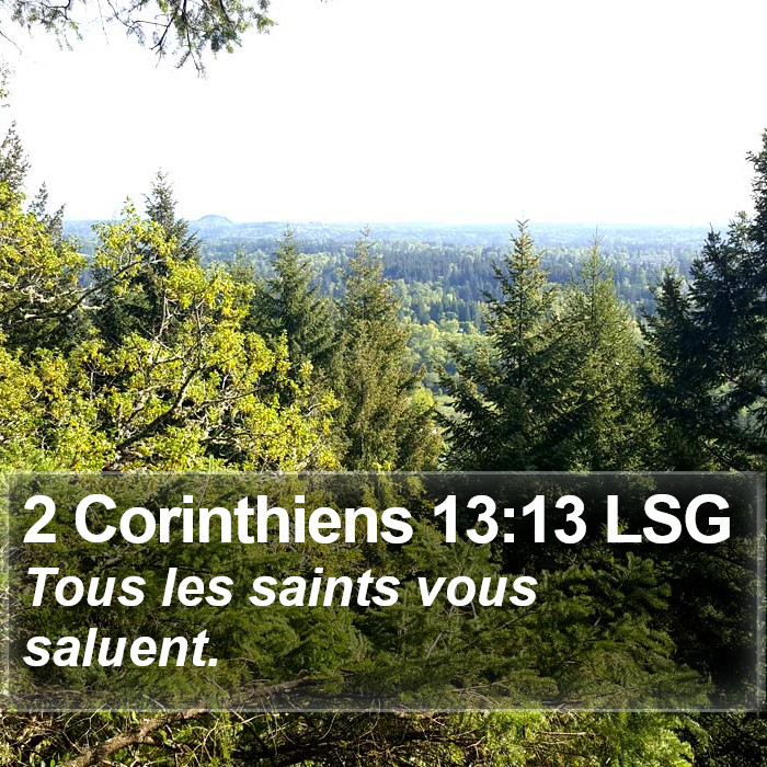 2 Corinthiens 13:13 LSG Bible Study