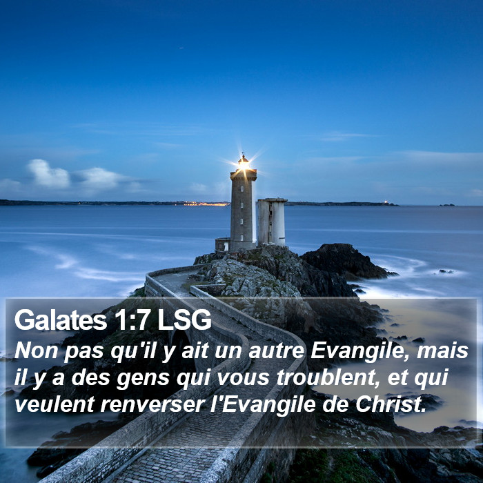 Galates 1:7 LSG Bible Study