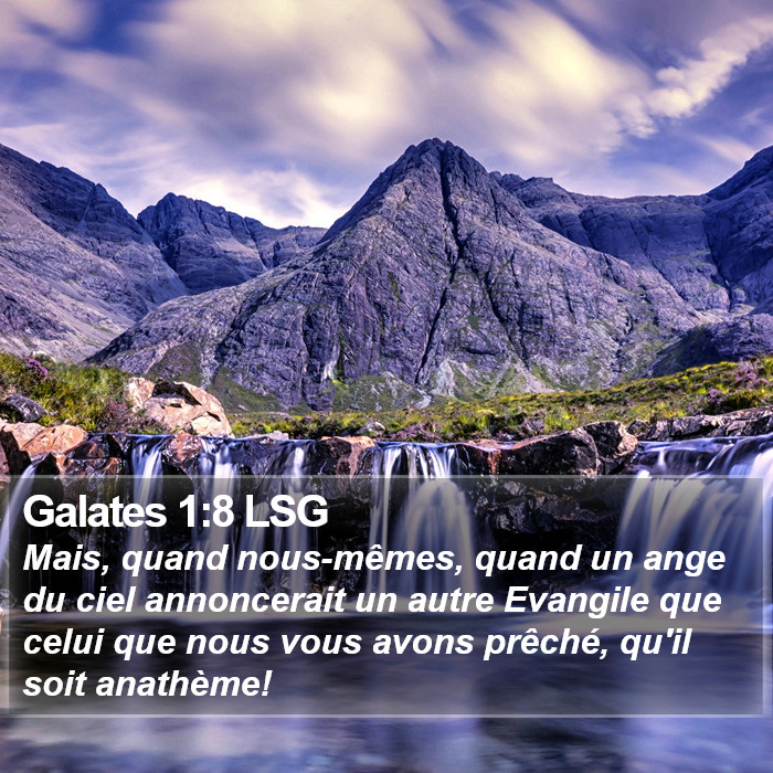 Galates 1:8 LSG Bible Study