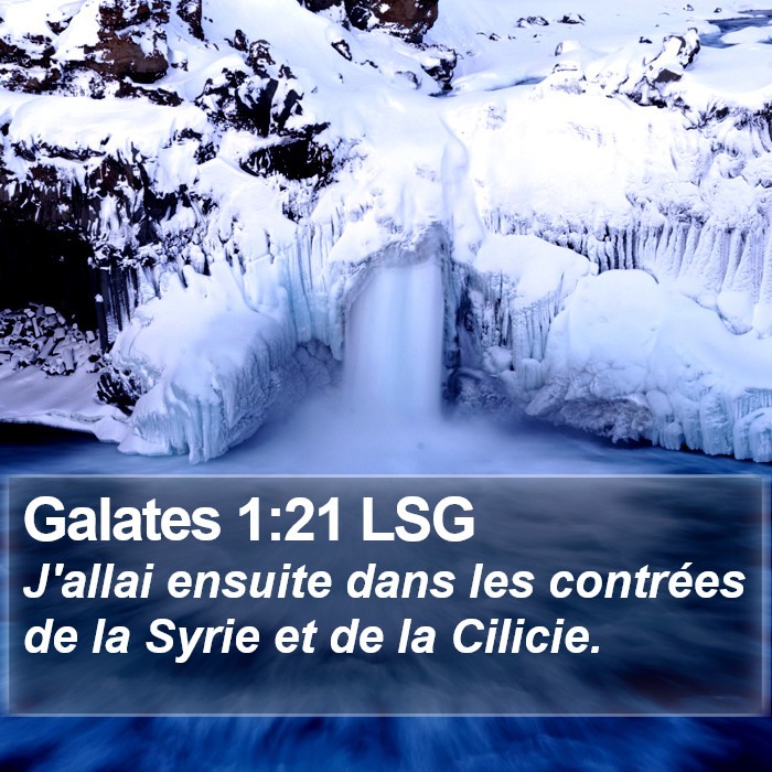 Galates 1:21 LSG Bible Study