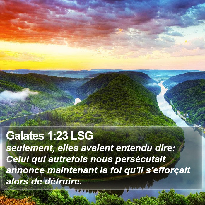 Galates 1:23 LSG Bible Study