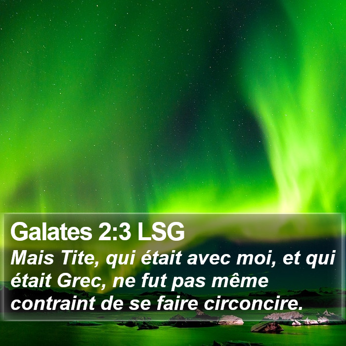 Galates 2:3 LSG Bible Study