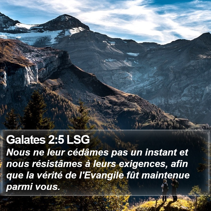 Galates 2:5 LSG Bible Study