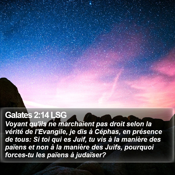 Galates 2:14 LSG Bible Study