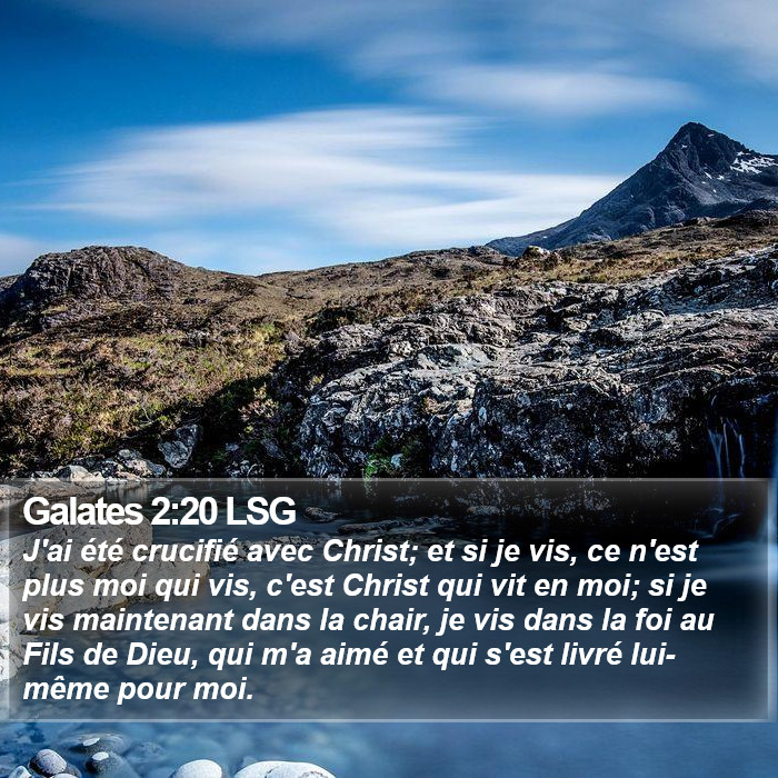 Galates 2:20 LSG Bible Study