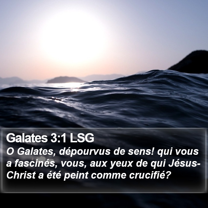 Galates 3:1 LSG Bible Study